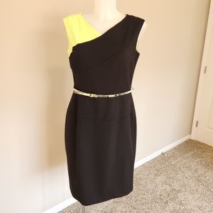 NWOT color block Fitted dress